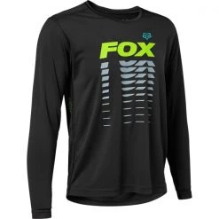Maillots Vélo FOX YTH RANGER LS JERSEY BLACK 22 Noir