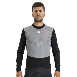 Maillots Vélo SPORTFUL FIANDRE THERMAL LAYER TEE LS BLACK 22 Noir / Gris