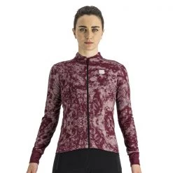 Maillots Vélo SPORTFUL ESCAPE SUPERGIARA W THERMAL JERSEY RED WINE MAUVE 22 Violet