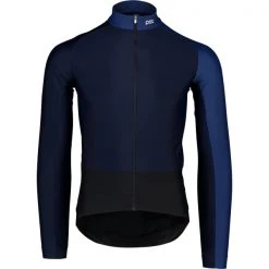 Maillots Vélo POC ESSENTIAL ROAD MID LS JERSEY TURMALINE NAVY/LEAD BLUE 22 Bleu