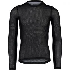 Maillots Vélo POC ESSENTIAL LAYER LS JERSEY URANIUM BLACK 22 Noir