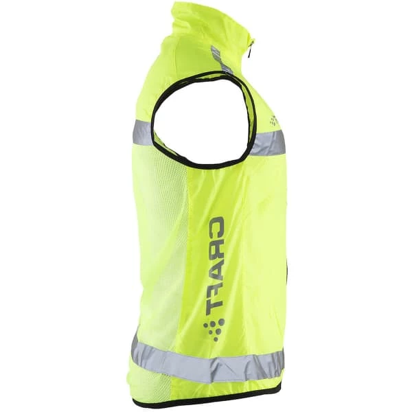 Vestes Vélo CRAFT VISIBILITY VEST NEON 23 Jaune 4 Vestes Vélo CRAFT VISIBILITY VEST NEON 23 Jaune – Image 2